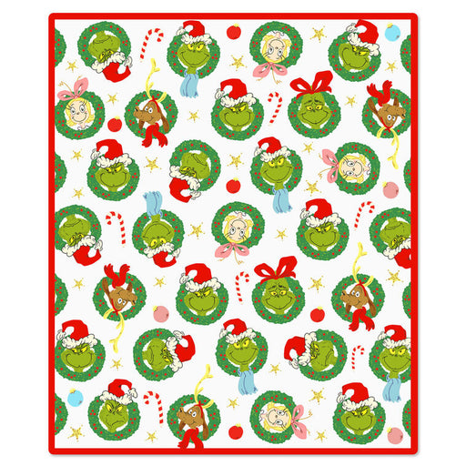 Grinch-CindyLou-Max-Faces-in-Wreaths-Fleece-Blanket_1XKT8088_02