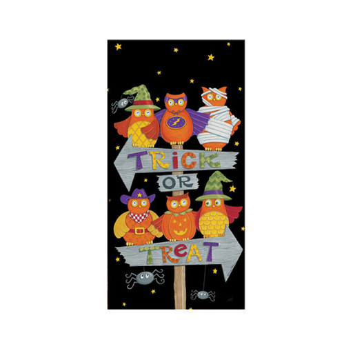 Trick Or Treat Owls Terry Hand Towel