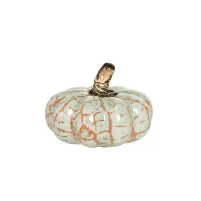 Fall Harvest Mini Glass Pumpkin