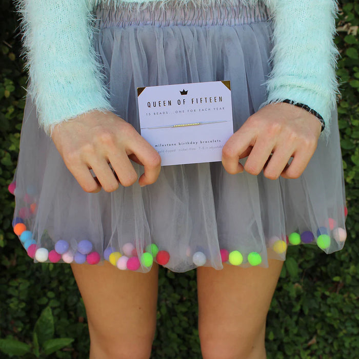 Milestone Birthday Bracelet - Queen of Fifteen