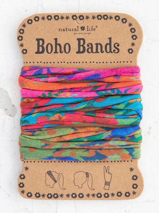 Boho Bands Hair Ties Multi Floral