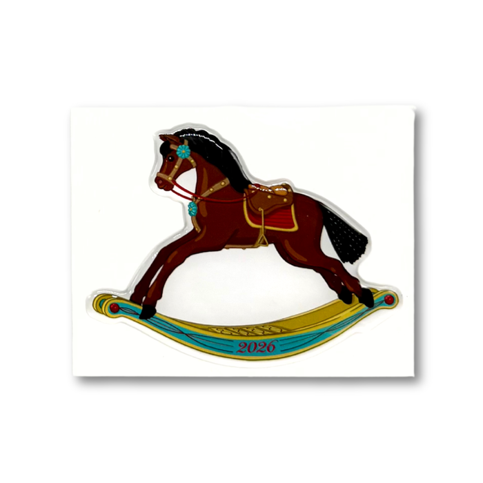 Rocking Horse Memories 2026 Premium Domed Sticker
