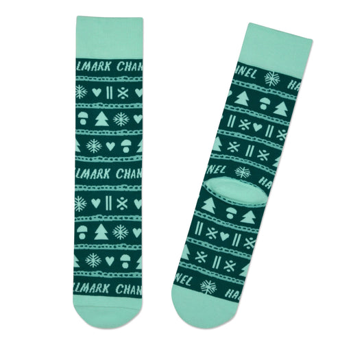 Hallmark Channel Knit Pattern Crew Socks