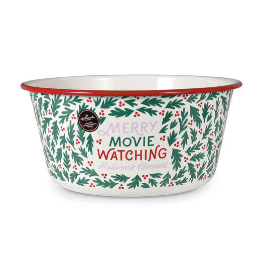 Hallmark Channel Merry Movie Watching Popcorn Bowl