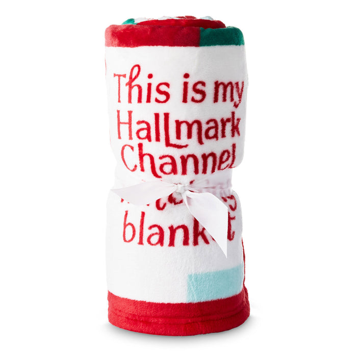 Hallmark Channel Watching Plaid Blanket