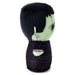 A plush toy shaped like a stylized Frankenstein's monster head and upper torso, with black hair, pale green skin, and a dark purple suit, shown against a plain white background.