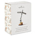 Hallmark Hauntsville Collection Street Sign Halloween decoration in its original white packaging box, featuring a witch street sign and jack-o'-lantern on the front and a spooky pattern on the side.