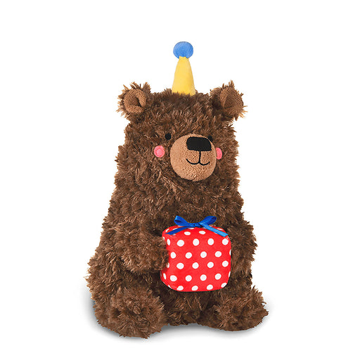 Happy Day Bear Magnetic Plush With Present