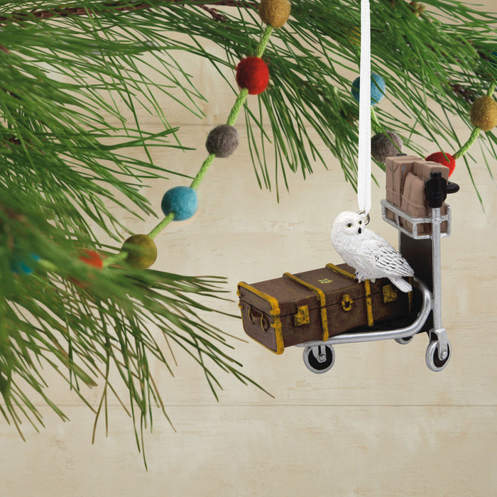 Harry Potter™ Luggage Trolley With Hedwig™ Hallmark Ornament