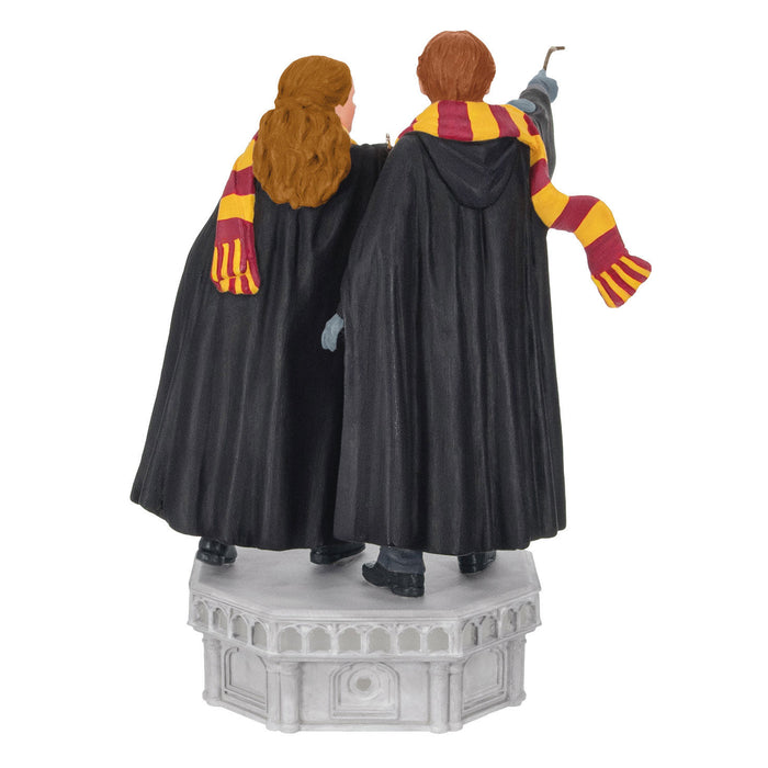 Harry Potter and the Chamber of Secrets™ Collection Ron Weasley™ and Hermione Granger™ 2024 Ornament With Light and Sound