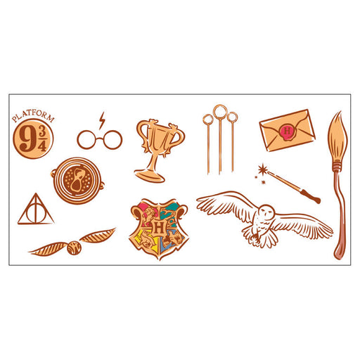 Set of Harry Potter-themed icons on a white background