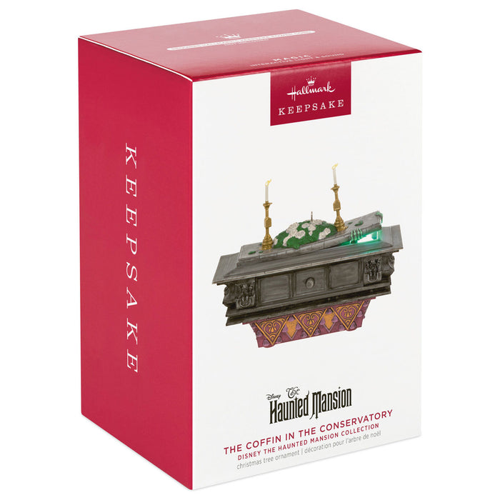 Disney The Haunted Mansion Collection The Coffin in the Conservatory 2023 Ornament With Light and Sound