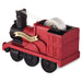Red train-shaped tape dispenser with 'Hogwarts Express' on a white background