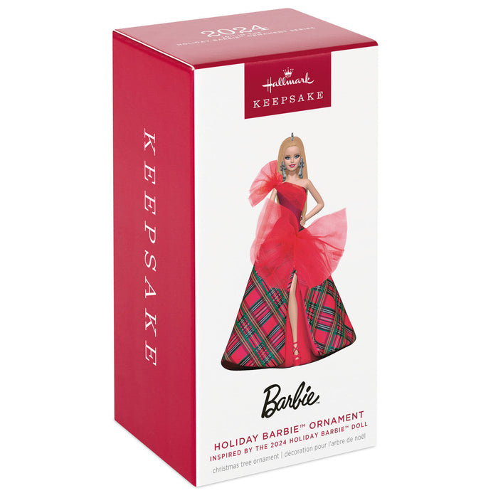 2024 Caucasian Holiday Barbie™ Ornament - 10th in Series