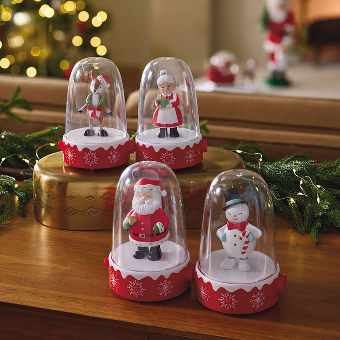 Holiday Happy Tappers Musical Figurines With Motion