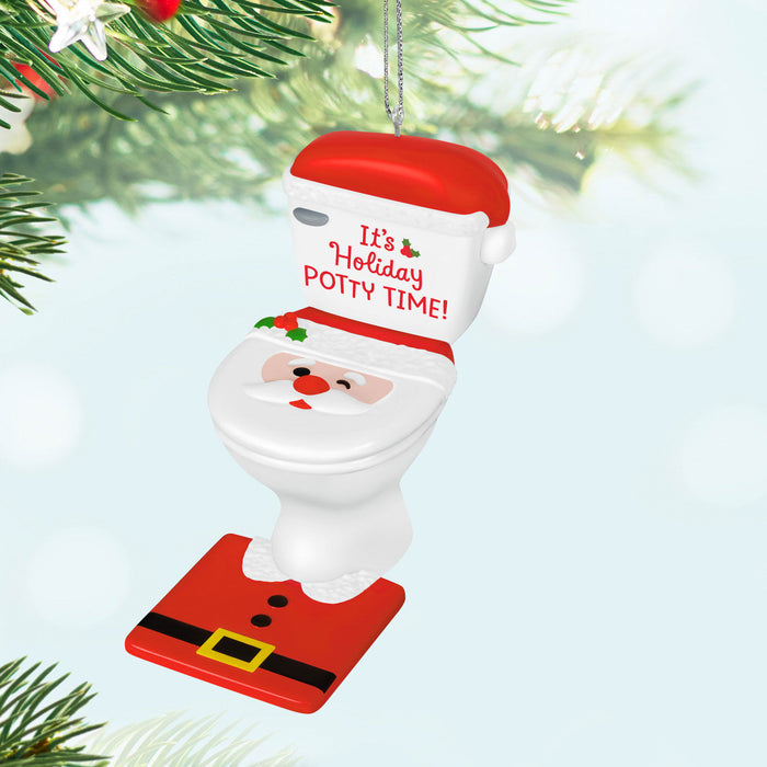 It's Holiday Potty Time 2024 Ornament