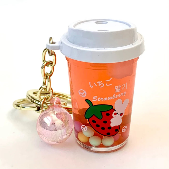 Fruit Boba Floaty Keycharm