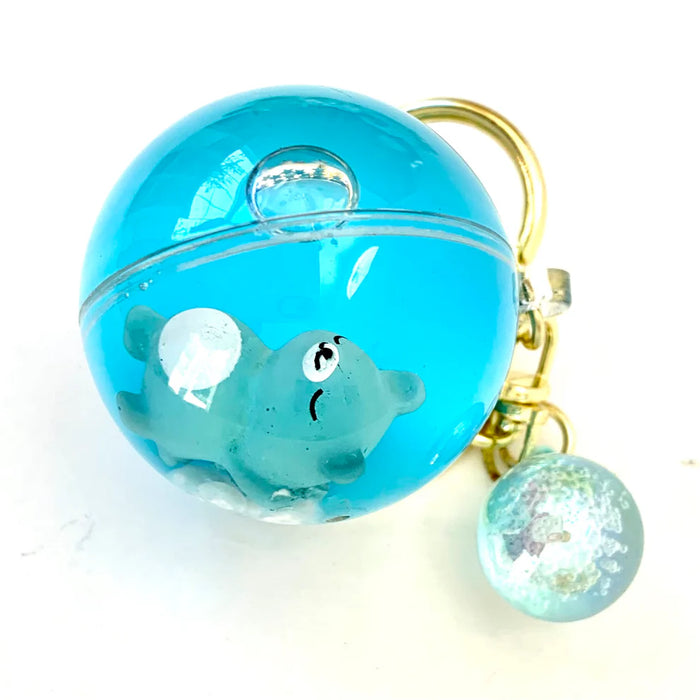 Sleeping Animal Ball Keycharm