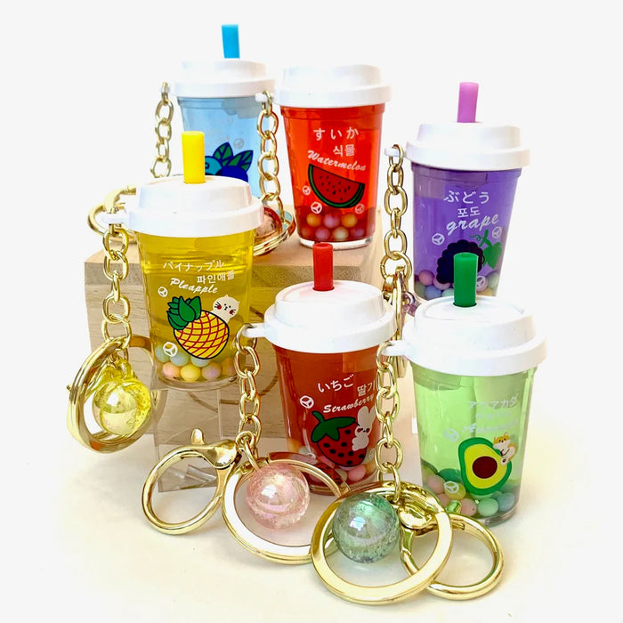 Fruit Boba Floaty Keycharm
