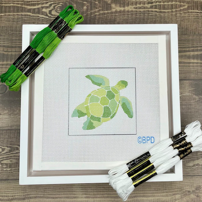 Green Turtle Needlepoint Kit