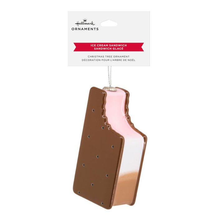 Ice Cream Sandwich Shatterproof Hallmark Ornament