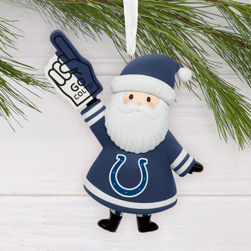NFL Indianapolis Colts Santa Fan Hallmark Ornament