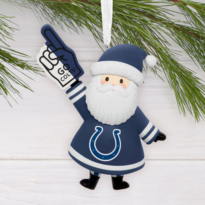 NFL Indianapolis Colts Santa Fan Hallmark Ornament