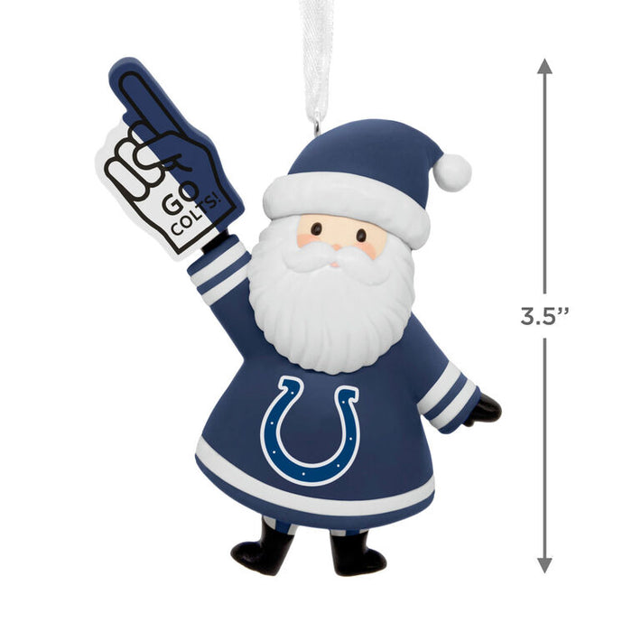 NFL Indianapolis Colts Santa Fan Hallmark Ornament