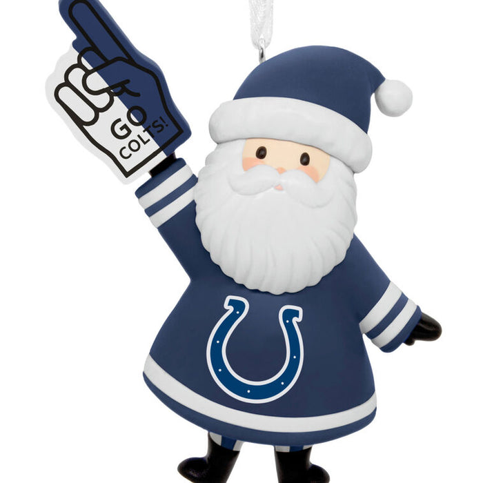 NFL Indianapolis Colts Santa Fan Hallmark Ornament