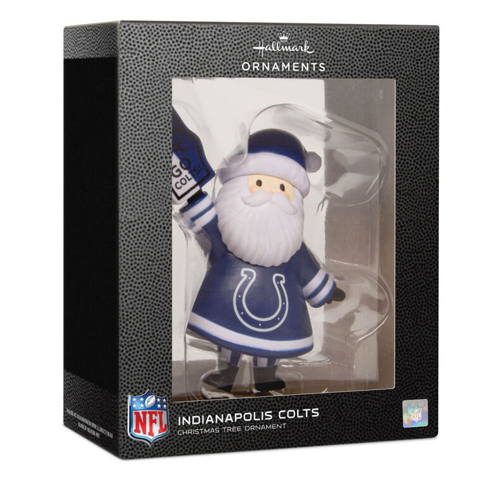 NFL Indianapolis Colts Santa Fan Hallmark Ornament