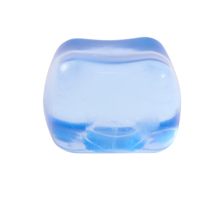 Blue silicone case on a white background