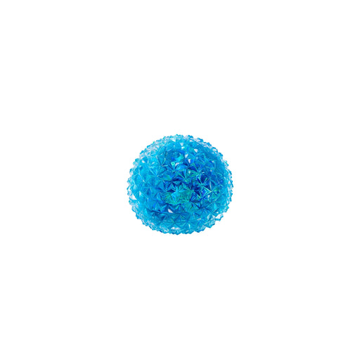 Blue textured ball on a white background