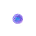 Purple and blue geometric sphere on a white background