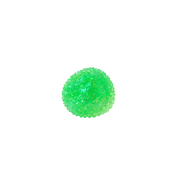 Green textured ball on a white background