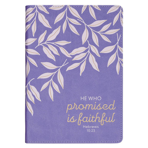 Faithful Promise Lavender Garden Faux Leather Classic Journal