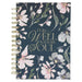 Well With My Soul Navy Floral Spiral Journal