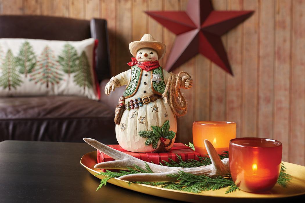 Cowboy Snowman Figurine by Jim Shore