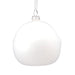 White Christmas ornament on a white background