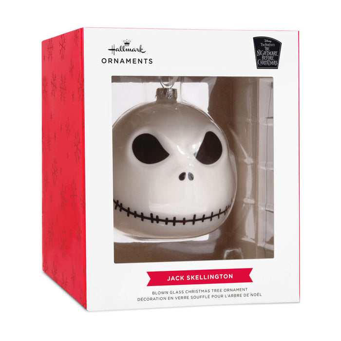 Hallmark Jack Skellington Christmas ornament packaging on a white background