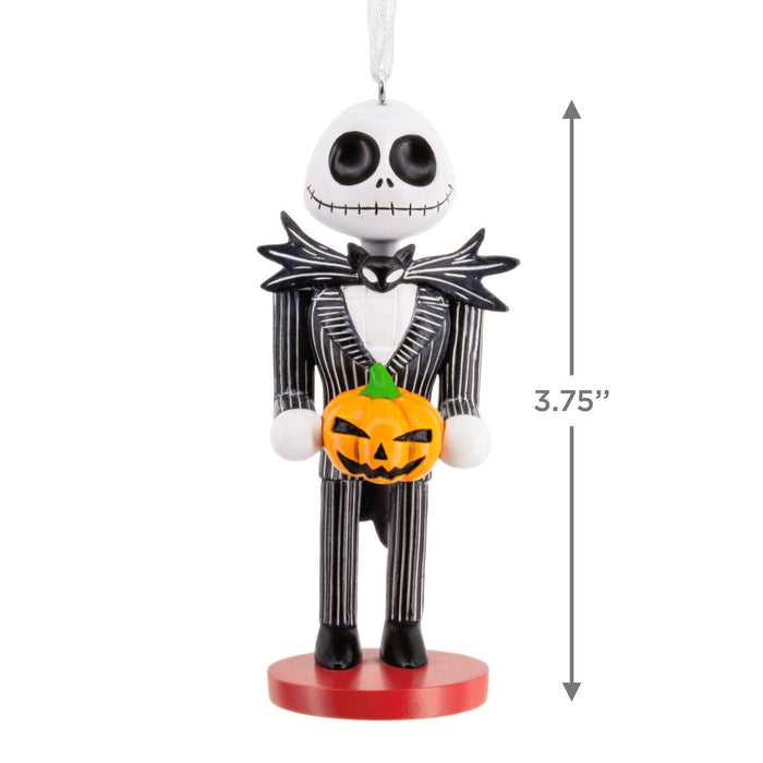 Halloween-themed figurine with a pumpkin, standing on a white background with dimensions indicated.