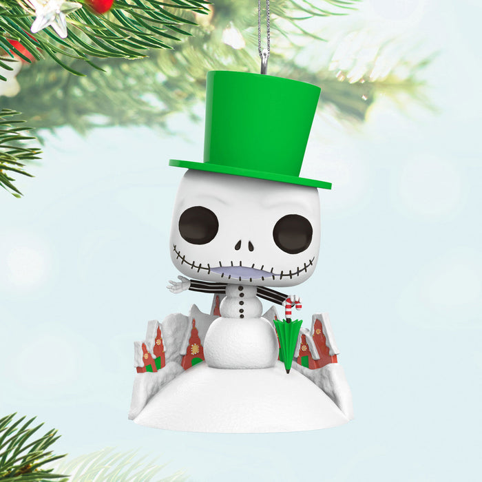 Disney Tim Burton's The Nightmare Before Christmas Jack Skellington Snowman 2024 Funko POP!® Ornament