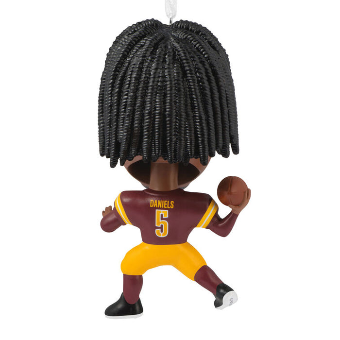 NFL Washington Commanders Jayden Daniels Bobblehead Hallmark Ornament