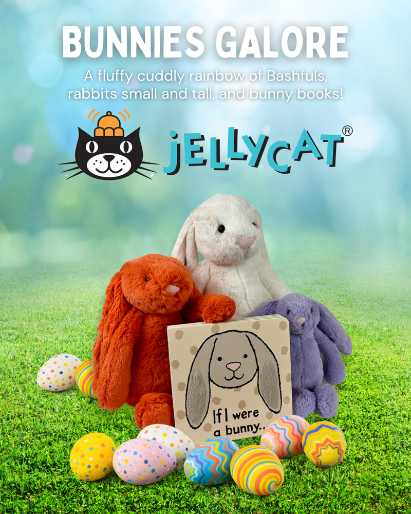 Bunnies Galore - A fluffy cuddly rainbow of Bashfuls, rabbits small and tall, and bunny books! - Jellycat