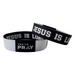 Two wristbands with 'Jesus is Lord' text on a white background