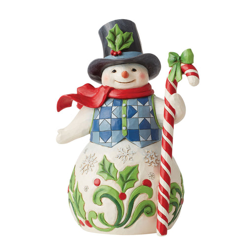 Hallmark Exclusive Snowman With Candy Cane by Jim Shore