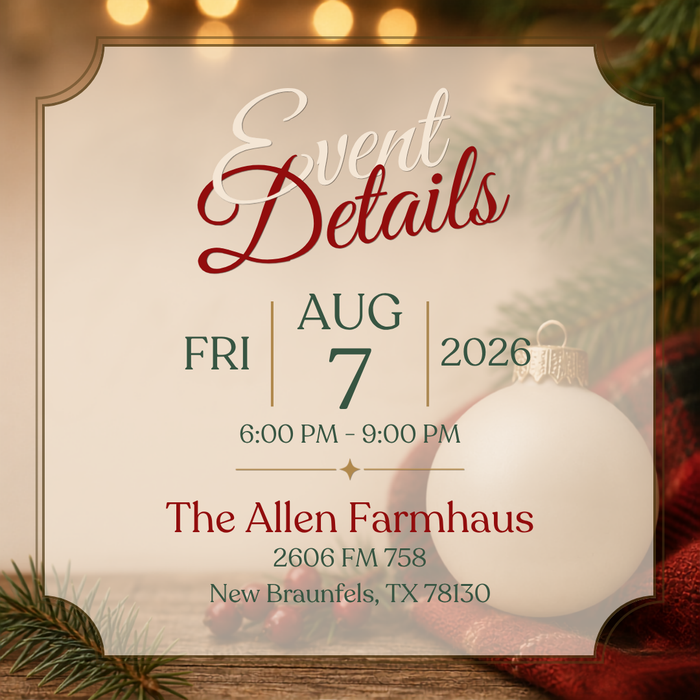 Promotional poster for Trudy's Hallmark Jingle & Mingle event with Christmas decorations.
