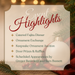 Promotional poster for Trudy's Hallmark Jingle & Mingle event with Christmas decorations.