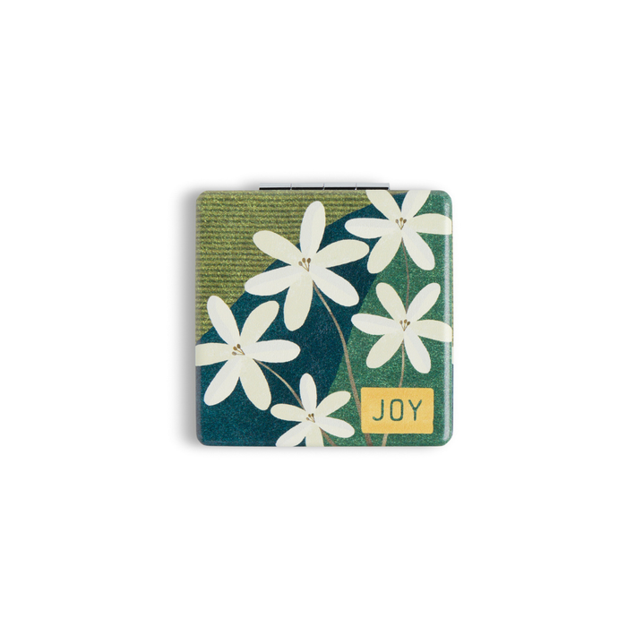 Floral Sentiment Compact Pocket Mirror