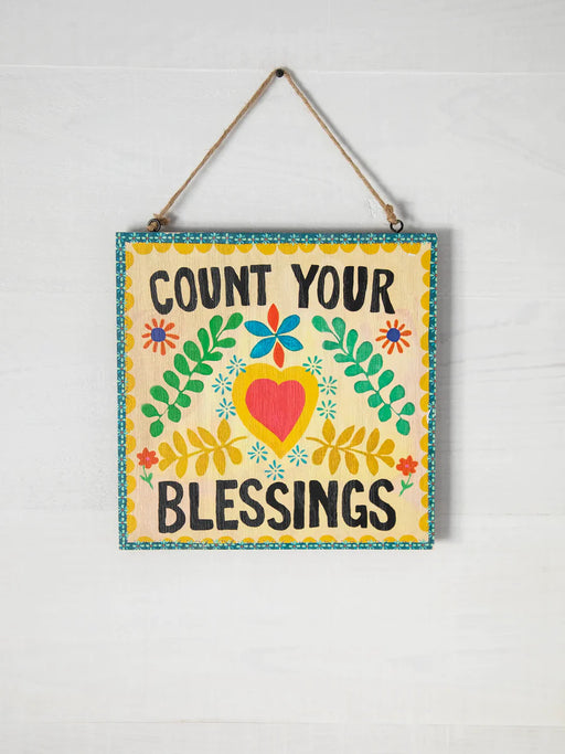 Count Your Blessings Porch Sign