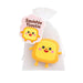 Squishie Toastie toy with a clear bag on a white background